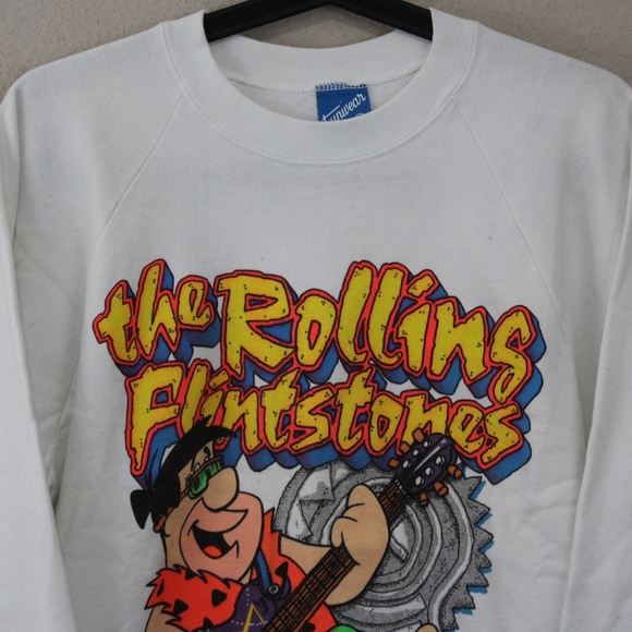 VTG Fun Wear 1989 Flintstones Barbera Sweater M134 - Picture 2 of 8